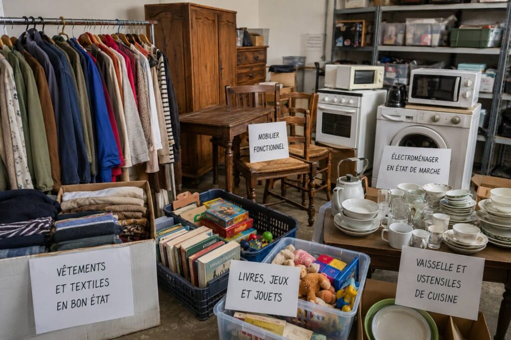 Que deviennent les objets après un vide maison ? Tri, don, vente et recyclage